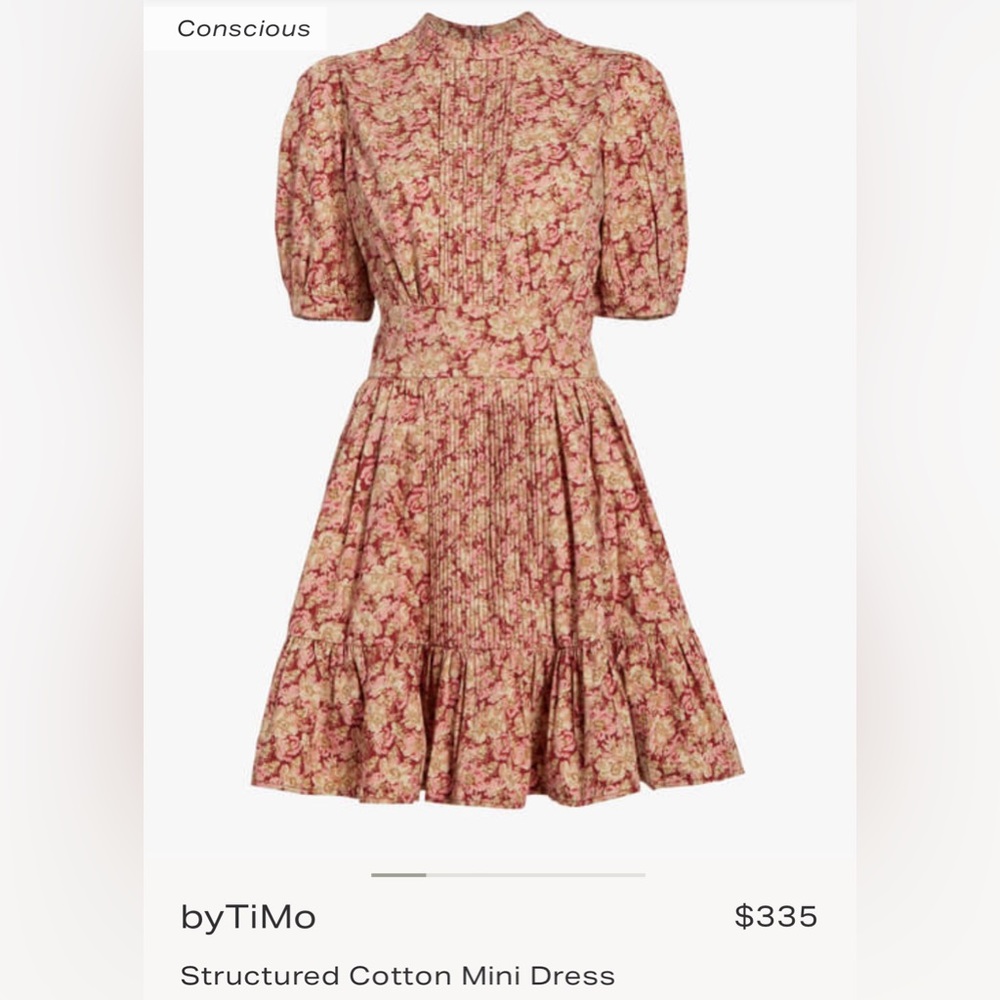 NWT ByTimo Floral Mini Dress Medium M